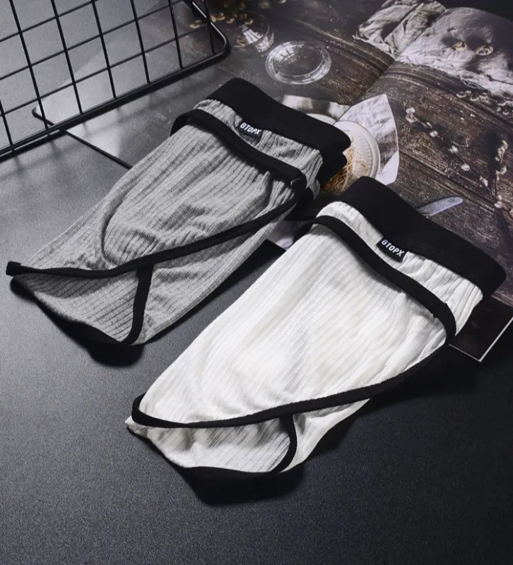 Herren-Unterwäsche, U-konvexe Beutel-Slips, atmungsaktiv, weich, elastisch, Low-Rise-Höschen für Männer, tägliche Dessous, 2er-Pack — image 10
