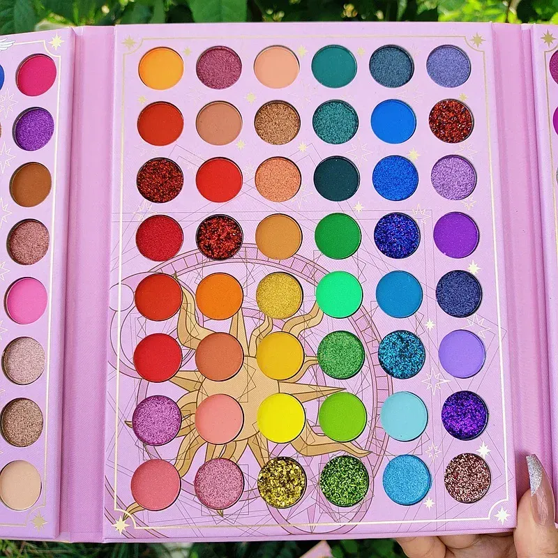 Butik 96 barev Deska očních stínů Shimmer Matte Flitrové oční stíny Colorful Stage Ball Dedicated Neon Paletka očních stínů Beauty — image 6