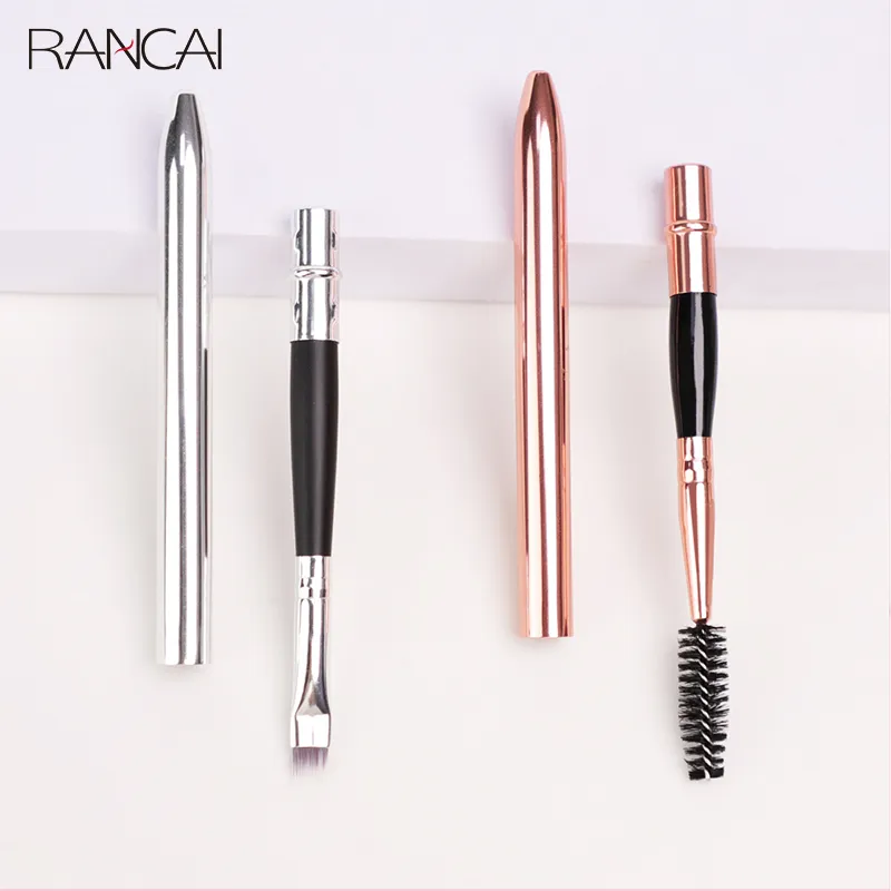 1 PZ Pennello per sopracciglia Pennelli professionali piccoli angolari Eye Brow Liner di alta qualità Contorno ciglia Trucco cosmetico di bellezza — image 1