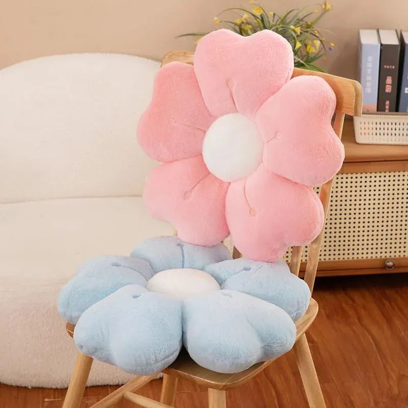 Bantal Mewah Berbentuk Bunga Daisy yang Selesa - Pad Hiasan Comel untuk Katil dan Sofa Fabrik Poliester Lembut — image 4