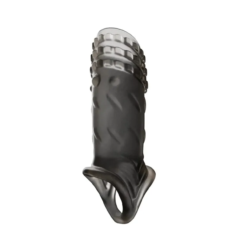 Anneaux de pénis pour hommes retardent l'éjaculation préservatif Extension de manchon de pénis étendre gode adulte Plug Anal jouets sexuels pas de vibrateur pour les femmes — image 11