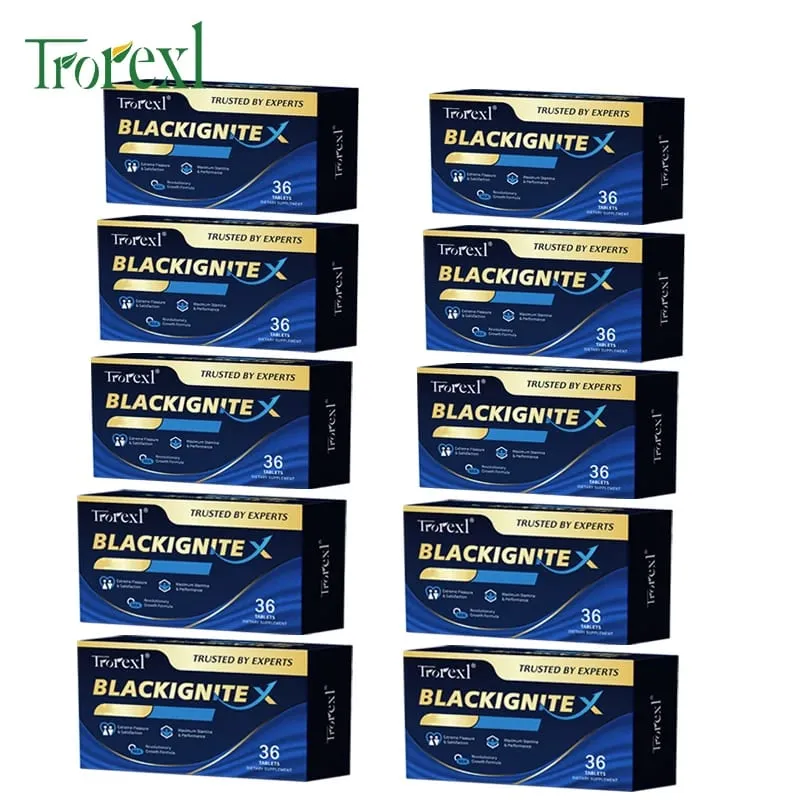BlackIgnite X Tablets Integratore di ostriche e ginseng Potenziatore di attività estesa per prestazioni sicure