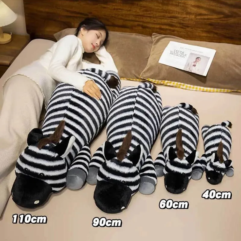 40/60/90cm plush toy zebra plush throw pillow sofa pillow sleeping pillow room decoration leg-hugging doll — image 7