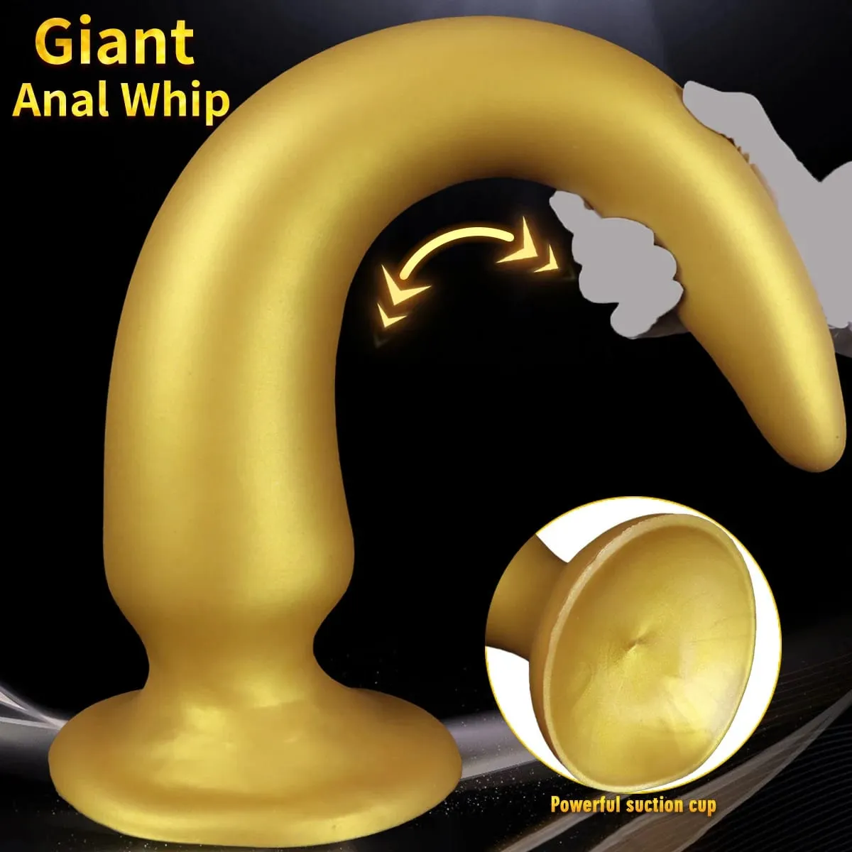 Obří anální kolík 64CM Super dlouhý měkký silikon Obrovský anální kolík Silný anální dildo dilatátor s přísavkou Sexuální hračky pro dospělé — image 4