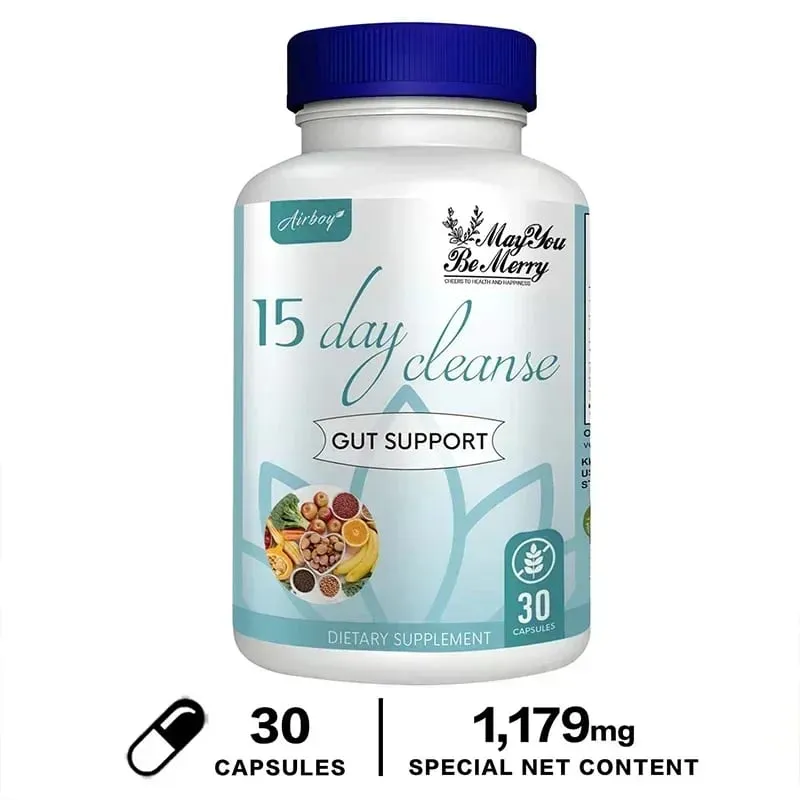 การทำความสะอาด 15 วัน - การล้างพิษในลำไส้ บรรเทาอาการท้องอืด ส่งเสริมการเผาผลาญการย่อยอาหารและการจัดการน้ำหนัก