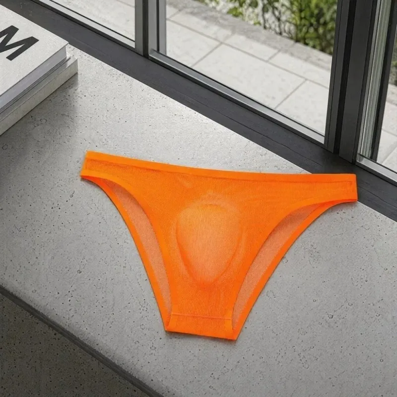 Bequeme Herren-Triangel-Höschen aus Eisseide, atmungsaktiv, große Größe, dünne Slips für Herren, Dessous, Unterhose, Unterwäsche für Herren — image 14