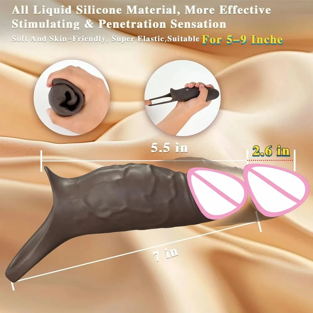 Preservativi di Silicone Per Gli Uomini Cazzo Eiaculazione di Ritardo Giocattoli Del Sesso Potenziatore Del Pene Extender Preservativo Riutilizzabile Sexmachine Maturbatore Maschile — image 4