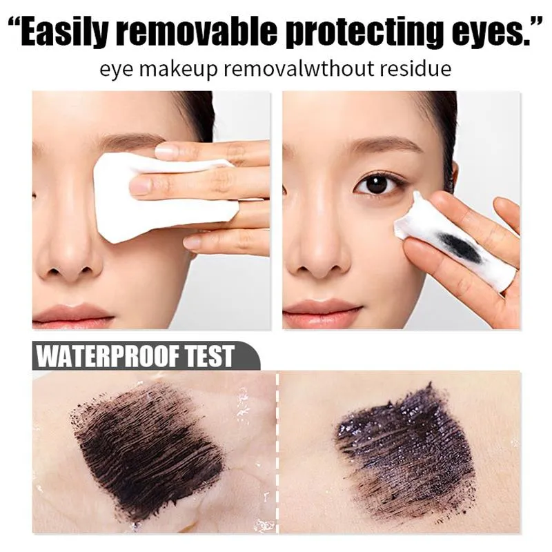 Mascara noir pour les yeux, Extension de cils imperméable, en Fiber de soie, maquillage pour les yeux, cosmétique coréen — image 4