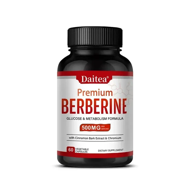 Berberine HCL 500mg Capsules with Cinnamon Antioxidant Support Heart Metabolic Cardiovascular Digestive & Immune Health — image 9
