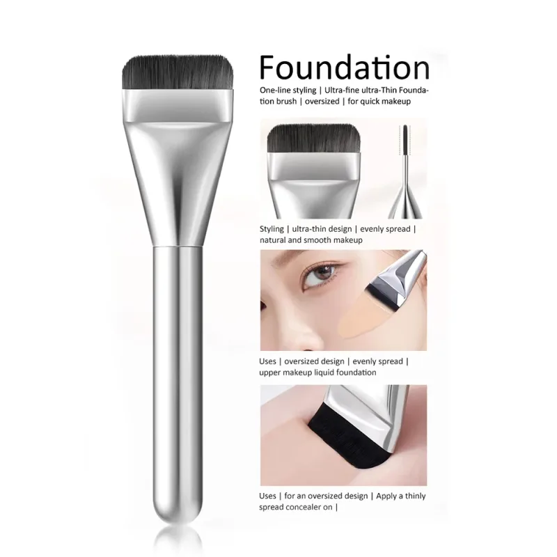 Make-up Pinsel Foundation Professionelle Pinsel Zungenförmige Flüssige Foundation Concealer Pinsel Frauen Gesicht Basis Make-Up Schönheit Werkzeuge — image 11