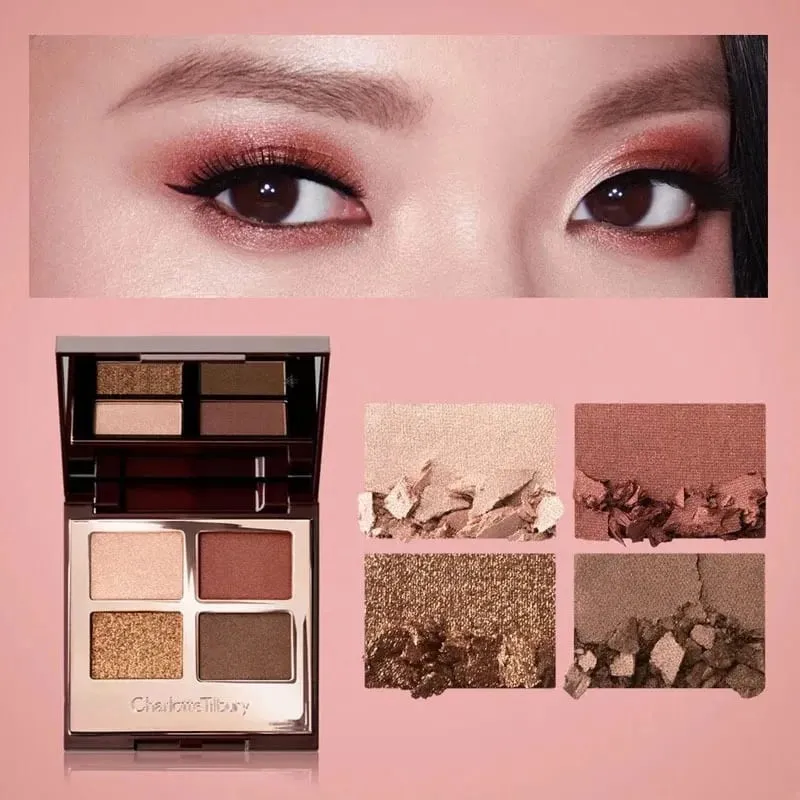 Charlotte Tilbury 4Pan Velvet&9Pan Silk Shimmer Eyeshadow&Cream Blush Dewy Long Lasting Buildable Blendable Natural Glow แต่งหน้า — image 3