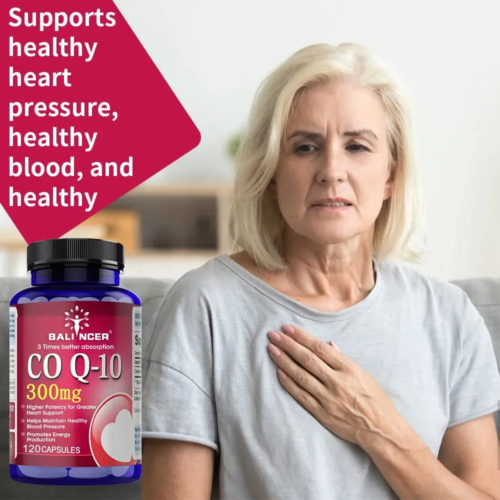 CoQ10 300mg tobolky - vysoce vstřebatelný antioxidant kardiovaskulární podpora srdeční energie veganské bez GMO bez lepku — image 6