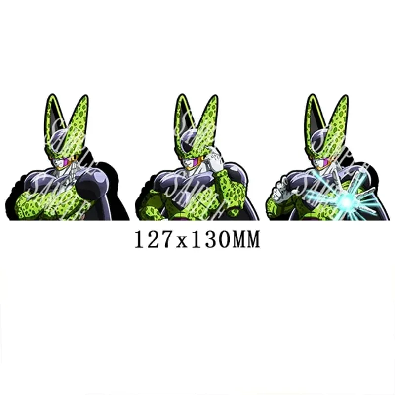 Anime 3D Lenticular Sticker Goku Vegeta Waterproof Decals for Car Refrigerator Skateboard Etc.kid's Gifts