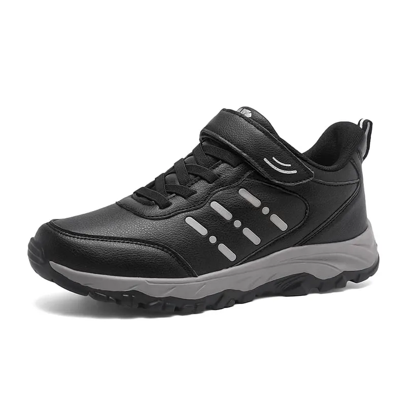 Baskets imperméables pour hommes, chaussures de marche confortables et durables, classiques, couleur unie, chaussures de Camping en plein air décontractées, grosses baskets