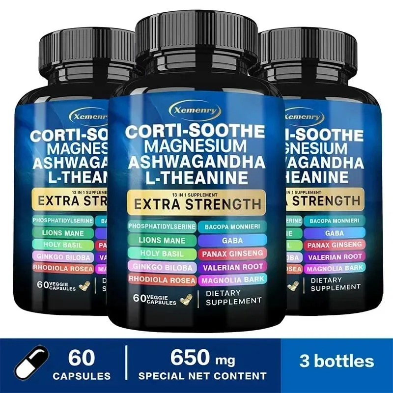 Corti-Soothe Supplement - Improve Sleep Quality Promote Cortisol Balance Support Adrenal Health and Relieve Fatigue