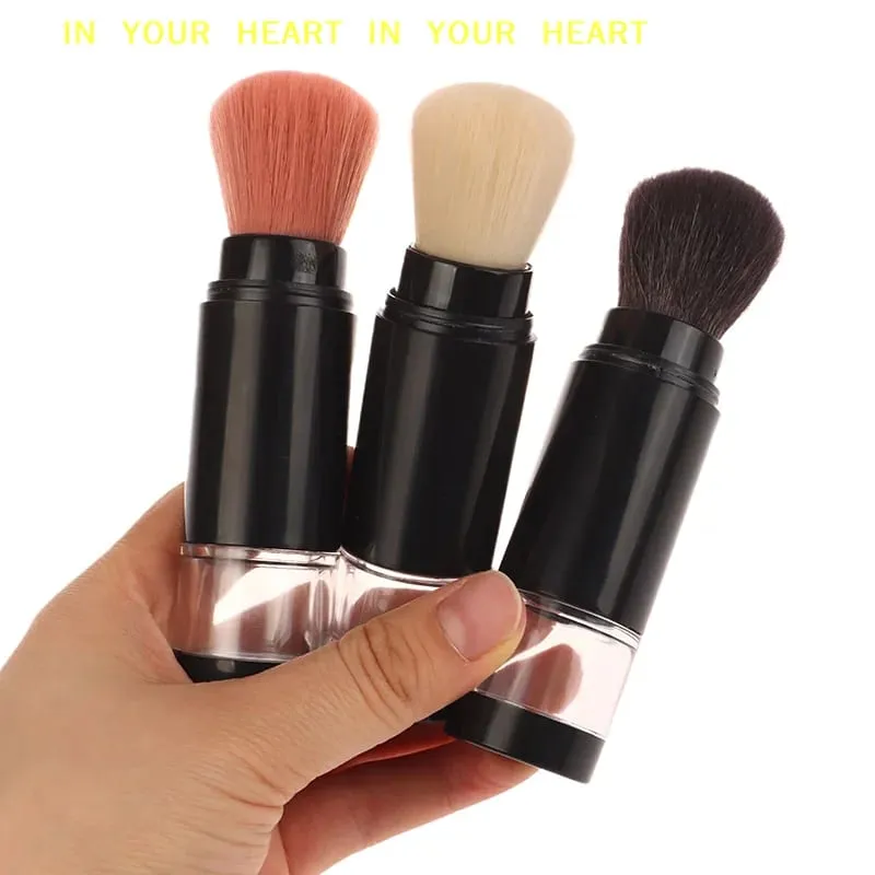 【X】 Pennello per fondotinta 2 in 1 Pennello per trucco Vuoto fard da viaggio con barattolo di cipria ricaricabile Strumenti di bellezza per il trucco — image 3