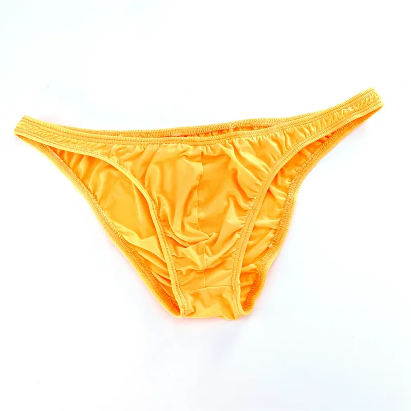 Rosa Herren-Slips, Nylon-Spandex, bequeme, atmungsaktive Unterhose mit niedriger Taille, schnell trocknende Herren-Bikini-Unterwäsche aus Eisseide — image 10