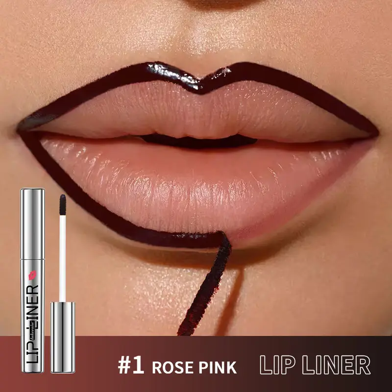 Kupas Noda Bibir Magic Bibir Tatu Tahan Lama Kalis Air Kalis Calit Kalis Pemindahan Kosmetik Matte Lip Liner Pensel — image 2