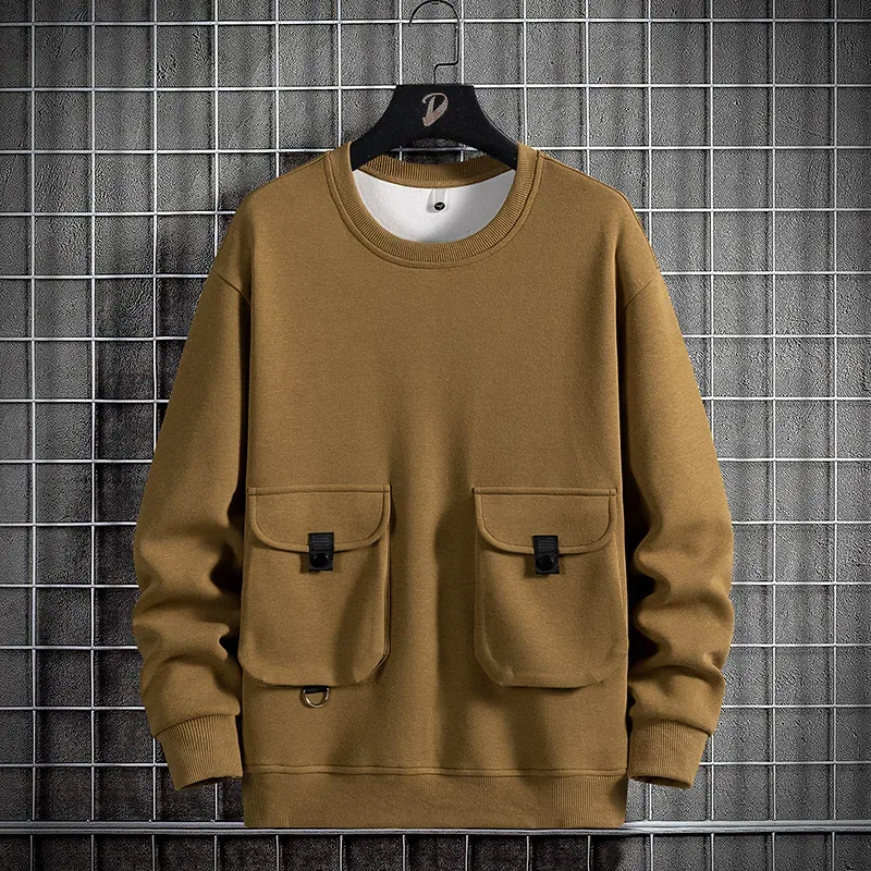 2024 Spring Men Stripe Sweatshirt Cotton Oversized Hoodies Men Long Sleeve O-Neck Pullovers Male Streetwear Fashion Tops 6Xl 8Xl — image 11