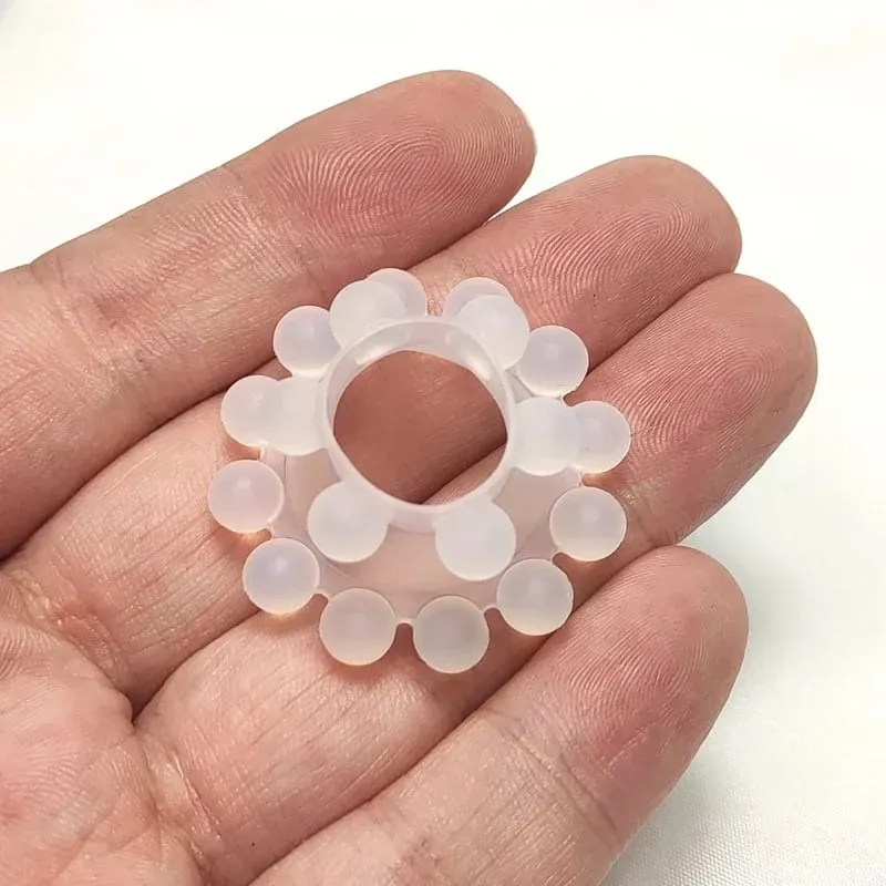 Siliconen Penis Ring Kralen Clitoris Stimuleren Voorhuid Correctie Cock Ringen Vertraging Ejaculatie G-spot Massage Speeltjes voor Mannen — image 9