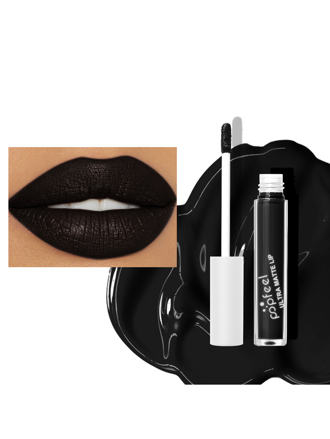 Hallowmas Lip Makeup Kit Black Lip Stick Black Lip Gloss Matte Lip Stick Long Lasting — image 4