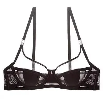 French Lace Minimizer Bra Set Ultra Thin Cup Support Anti Sag Push Up Lingerie for Large Bust Women Breathable Underwear 32-38AB — image 9