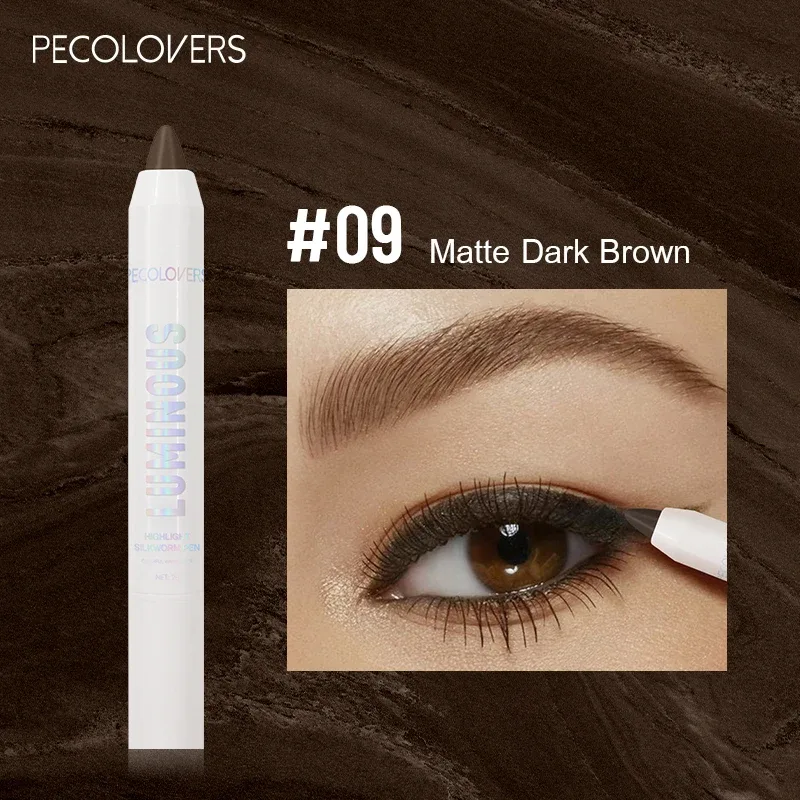 Long-lasting Brightening Highlighter Sparkling Eye Corner Lying Silk Pen Face Highlight and Eye Shadow Pearl White Gliter Pen — image 12