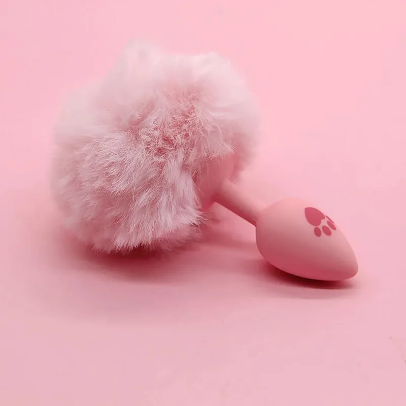 กระต่ายนุ่มหางยาวโลหะ Anal Stopper SM กระต่ายหาง Butt Plug Anal Sex ของเล่นนวดต่อมลูกหมาก Anus Sex ผลิตภัณฑ์สำหรับชาย — image 8