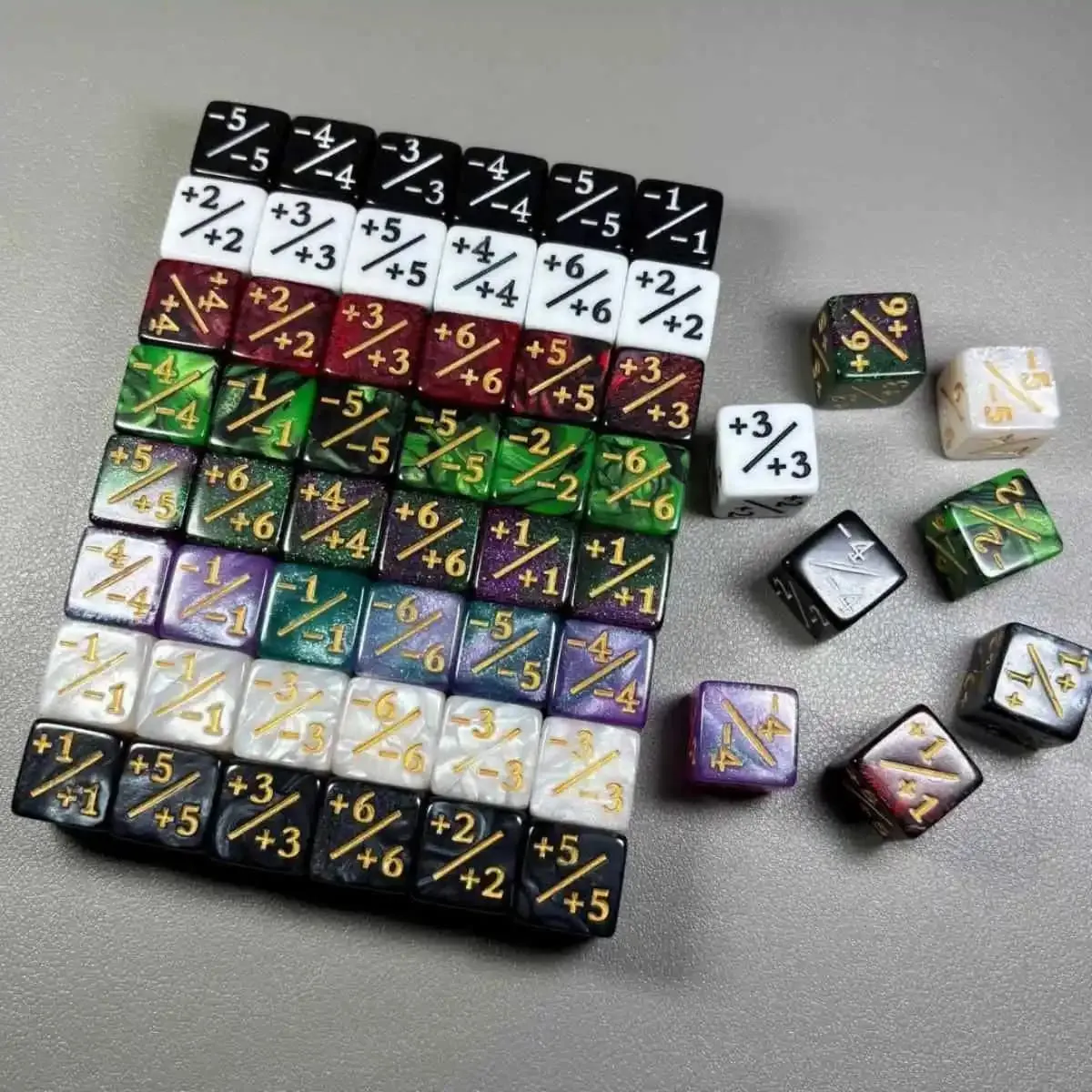 16 mm 6 seitliche Würfelzähler + 1–1 Kinderspielzeug zum Zählen für MTG The Gathering Card Gaming Token Treuegeschenk 10 Stück/Beutel — image 1