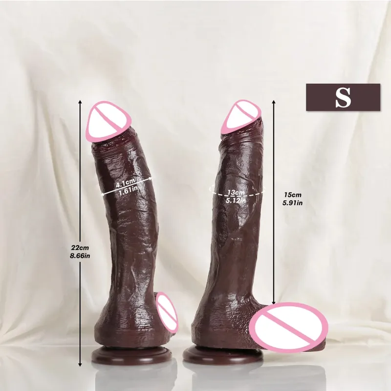 Vibrador realista pênis macio duplo silicone vibradores vaginal e anal masturbador pau grande para mulher masturbação adulto brinquedo sexual 18 + — image 13