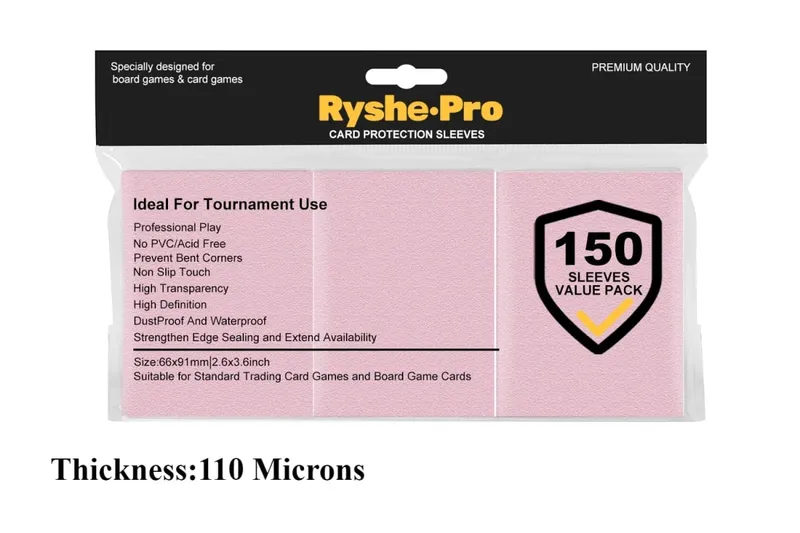 150 PCS พรีเมี่ยมการ์ด 2.6 "x 3.6" ใช้งานร่วมกับขนาดมาตรฐานการ์ดสำหรับ MTG Pokemon TCG การ์ดเบสบอลการ์ดกีฬา — image 19