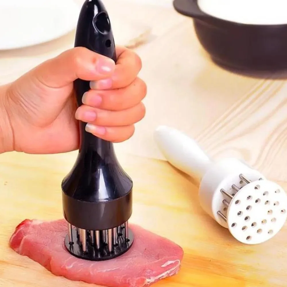 NEW Stainless Steel Loose Meat Needle Meat Tenderizer Household Quick Insert Beef Artifact Loose Meat Hammer Steak Kitchen Tools — image 8