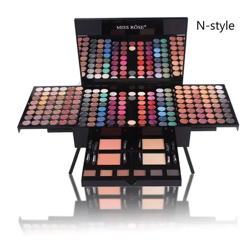 180 Warna Palet Solek Set Hadiah Kotak Blush Lip Stick Kit Kosmetik Tahan Lama Primer Set Solek Bercahaya