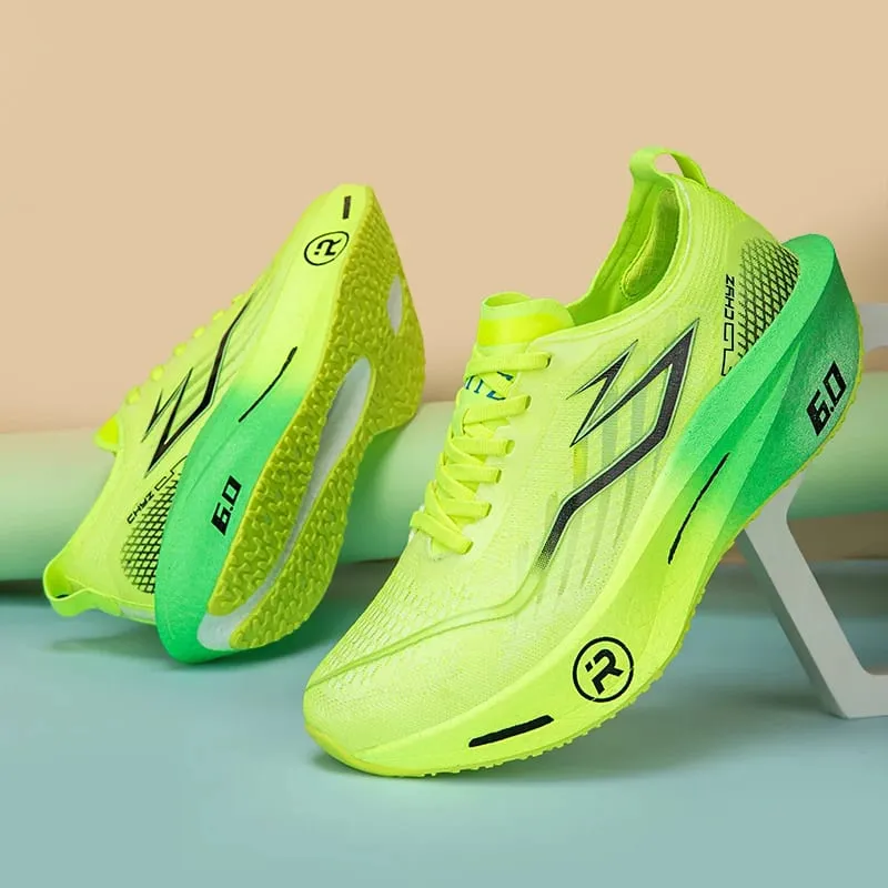 Chaussures de course légères et respirantes pour hommes et femmes, baskets de Marathon en planche de carbone, confortables, athlétiques, antidérapantes, Sports spécialisés — image 5
