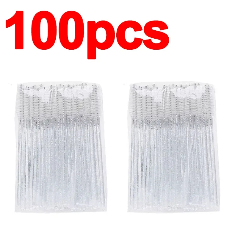 Berus Mikro 50/100pcs baharu untuk Berus Bulu Mata Berus Spoolie Kristal Sikat Kening Alat Kecantikan Solek untuk Bulu Mata HZS24 — image 14