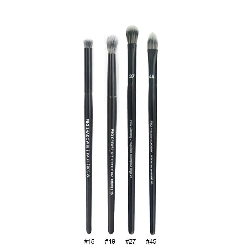 4st/set Pro Black Eye Shadow Makeup Borstar Läppbryn Precision Concealer Blend Syntetiskt hår Smudge Highlight Make Up Brush — image 8