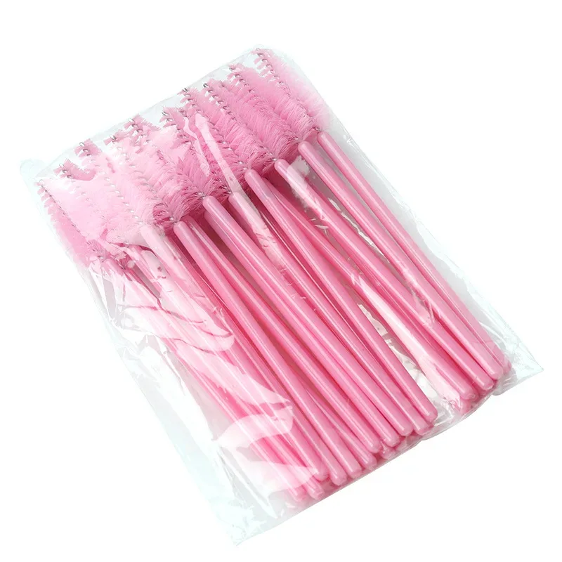 50 st Ögonfransar Ögonbrynsborste Vattendroppsform Nylon Material Fransar Makeup Borstar Ögonfransförlängning Skönhetsverktyg Mascara Wand