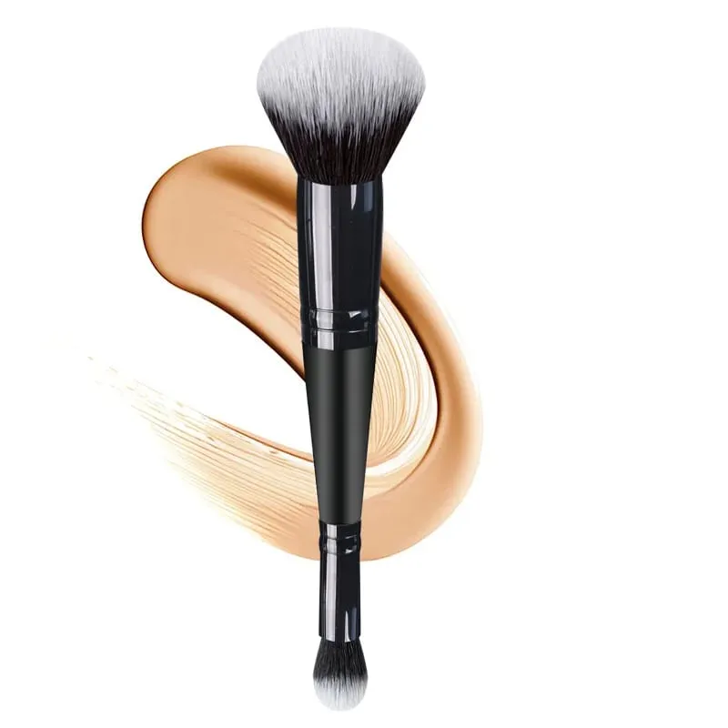 Pincéis de maquiagem profissional de cabeça dupla 2 em 1, pincel de base, corretivo, iluminador, pó, blush, ferramentas de maquiagem de beleza — image 8