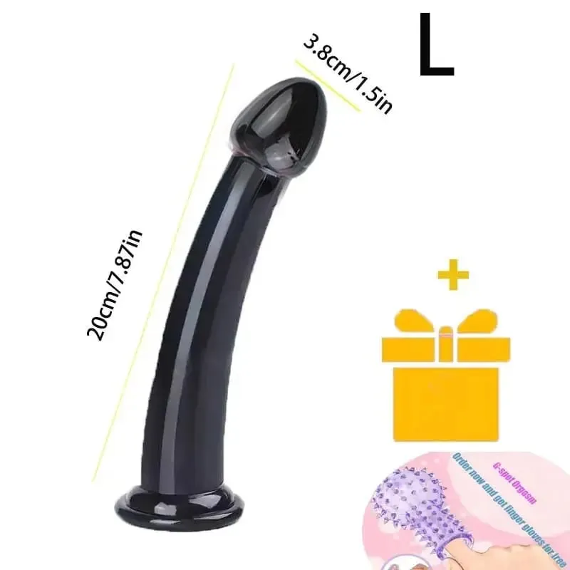 Dildo realistico trasparente Forte ventosa senza vibratore Masturbatore per donne Pene realistico anale Giocattoli del sesso per le donne Sex Shop 18 — image 16