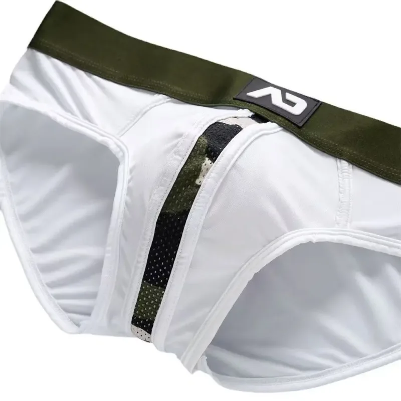 2026Neue personalisierte Herren-Eisseide-U-konvexe, atmungsaktive Mesh-Slips mit niedriger Taille, Unterwäschemode M388 — image 1