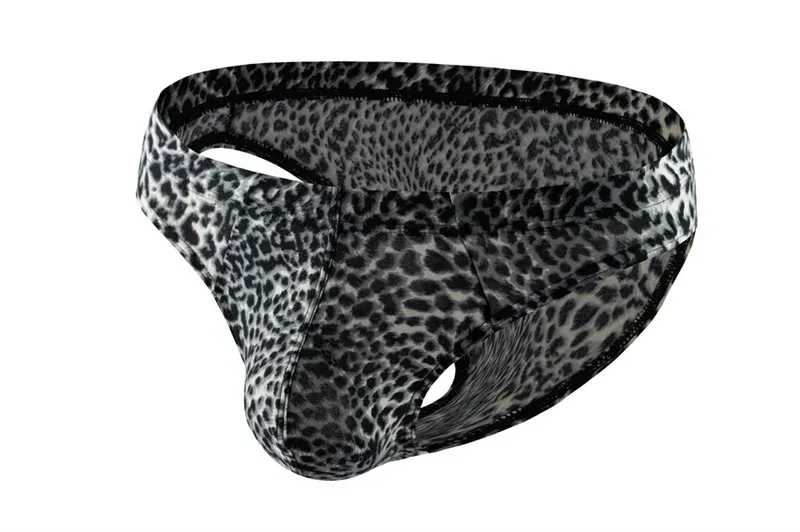 Seluar Dalam Lelaki Seksi Seluar Dalam Corak Leopard Pinggang Rendah Seluar Slip Lembut Pakaian Dalam Seluar Dalam Kantung Tangas Sexis De Hombre