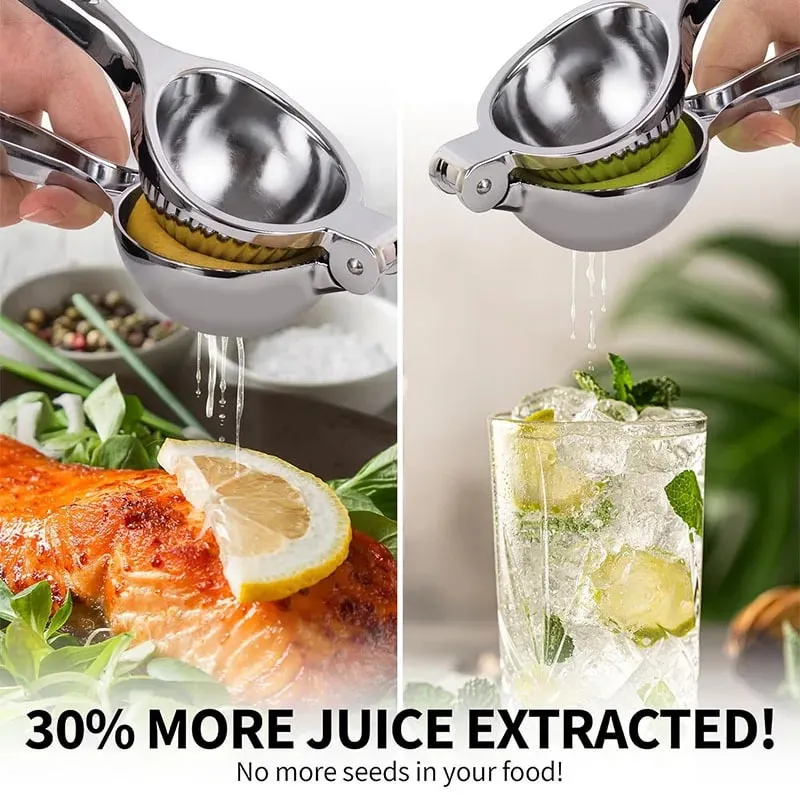 Manual Lemon Squeezer Zinc Alloy Citrus Press Heavy Duty Fruit Juicer for Orange Lime Hand Press Juicing Tool Kitchen Gadget — image 9