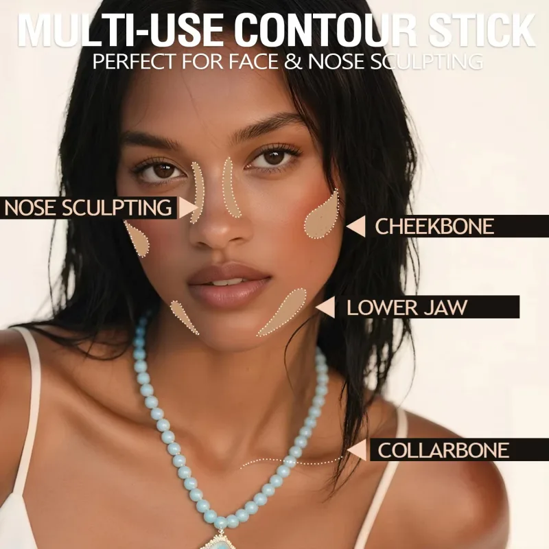 3 Warna Penyamar Liputan Penuh untuk Pembaikan Cetakan Bintik Jerawat Lingkaran Gelap Kontur Krim Lorek Palet Asas Muka Makeup Korea — image 4