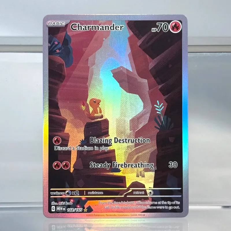 Koleksi Perdagangan Permainan Holografik Kad Proksi PTCG Charmander (SV) Pikachu Flareon EX Kad Foil PKM Tunggal Venusaur EX