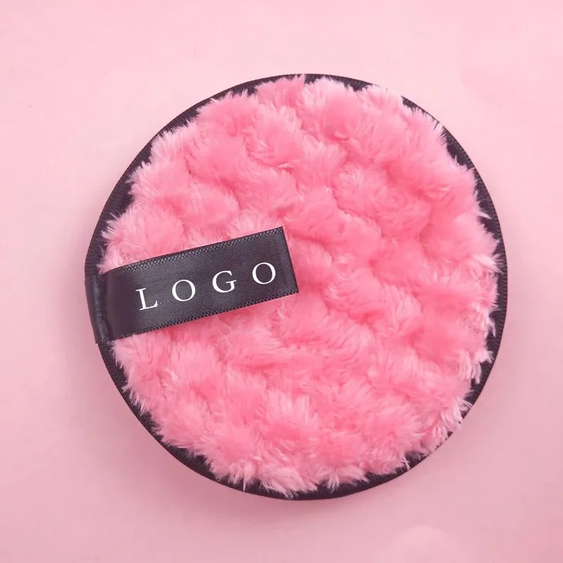 Washable Reusable Cloth Facial Cleansing Rounds Pads Makeup Removers Private Label Cleanser Sponge — image 2