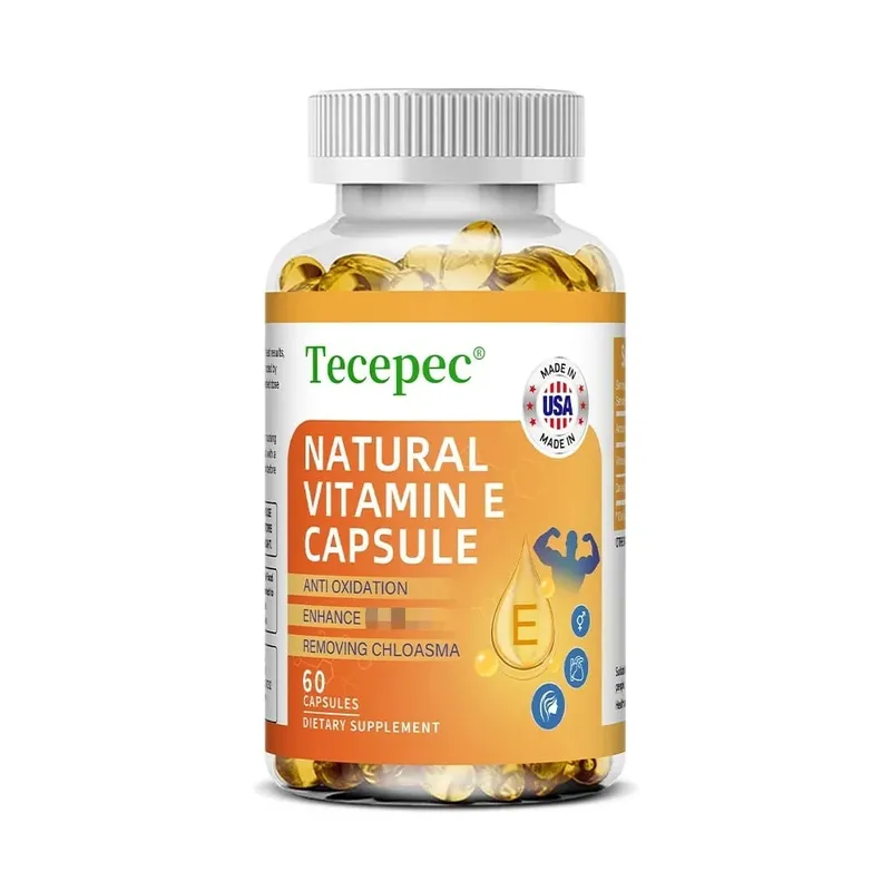 Vitamin-E-Kapseln unterstützen die Blutzirkulation, wirken antioxidativ und hellen den Hautton auf. Tägliche Vitaminergänzung für die Schönheit und Gesundheit — image 8