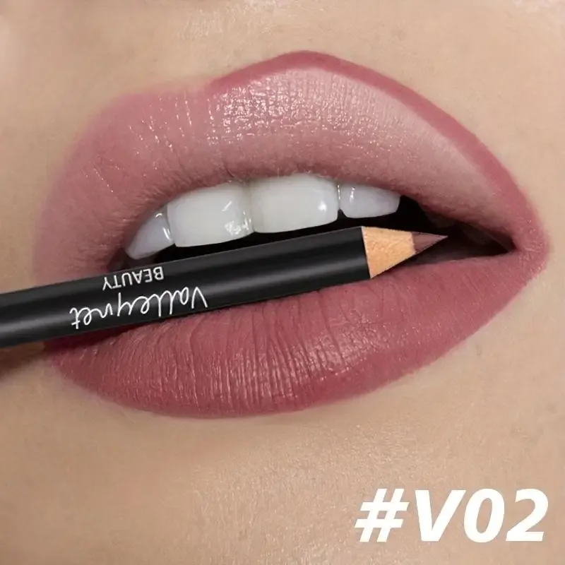 Wood Velvet Matte Lip Liner | Long-Lasting Non-Drying | Versatile Colors | Includes Berry Brown Pink Purple and Red — image 10