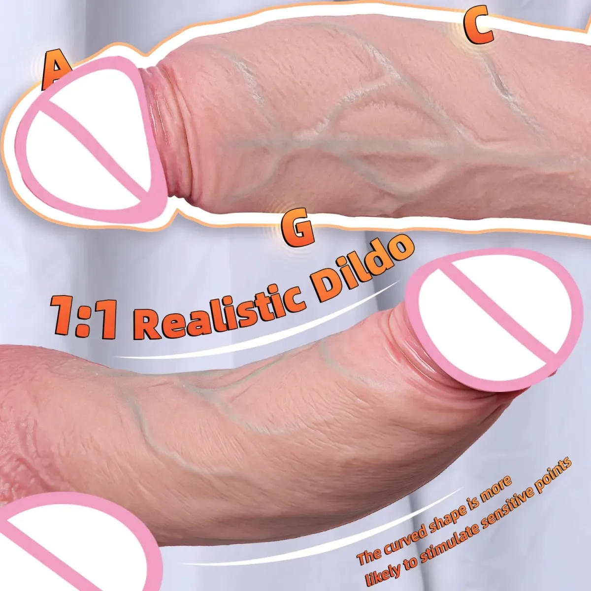Neuer realistischer weicher Doppel-Silikon-Großdildo, 2 Farben, Penis, 3 Größen, vaginale Masturbation, Saugnapf, Schwanz, Frau, Analsex-Spielzeug — image 3