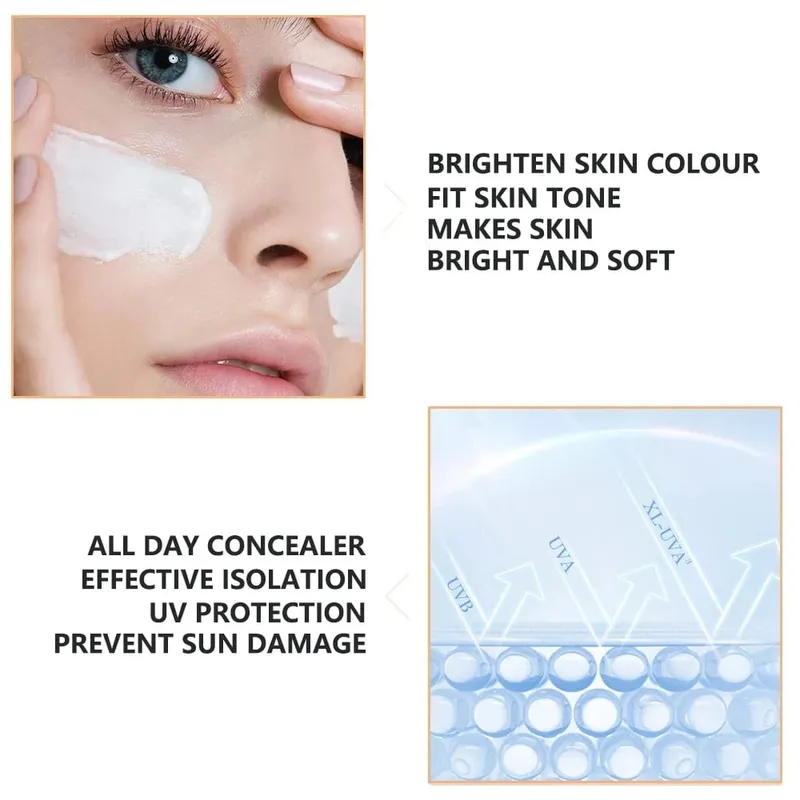เกาหลี 5ml บีบีครีม GLOWถาวรFoundationครีมชุดWhitening Moisturizing NATURAL Nude Make Up Beauty Skin Care — image 4
