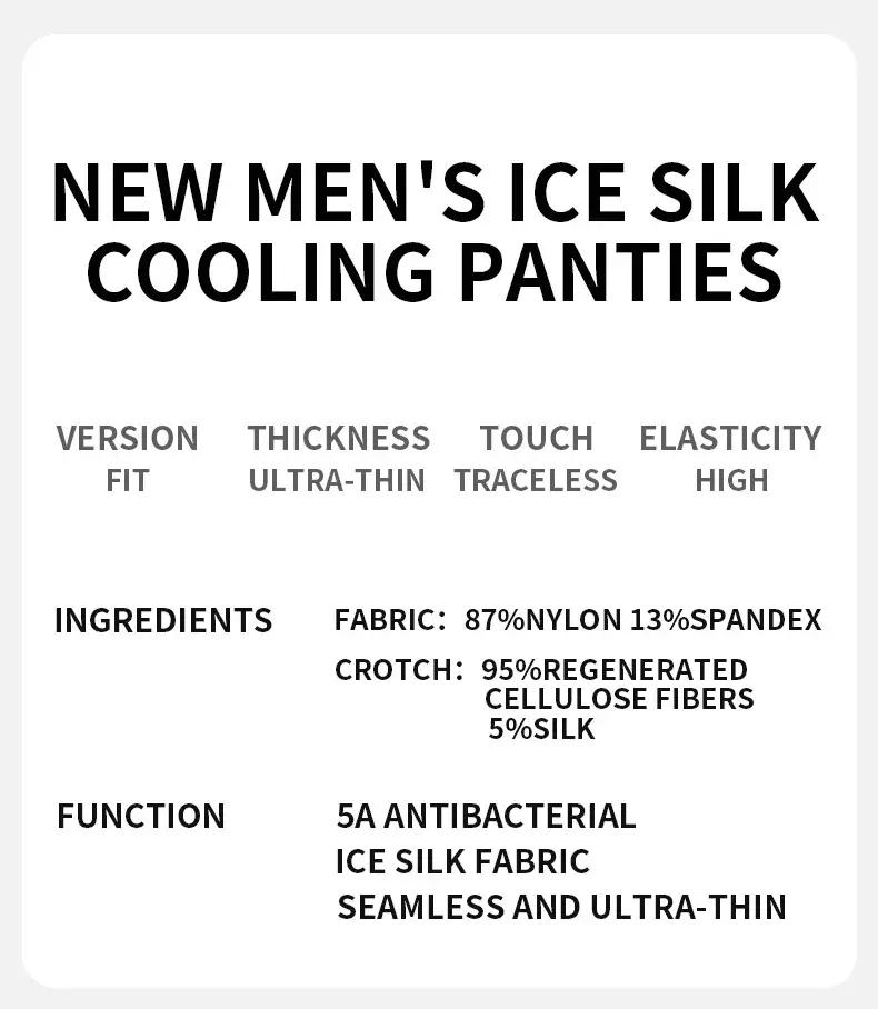 MiiOW 3Pcs Ice Silk Men Underwear Boxers Breathable Ultra-thin Mens Underpants Antibacterial Mens Panties Man Boxershorts Briefs — image 2